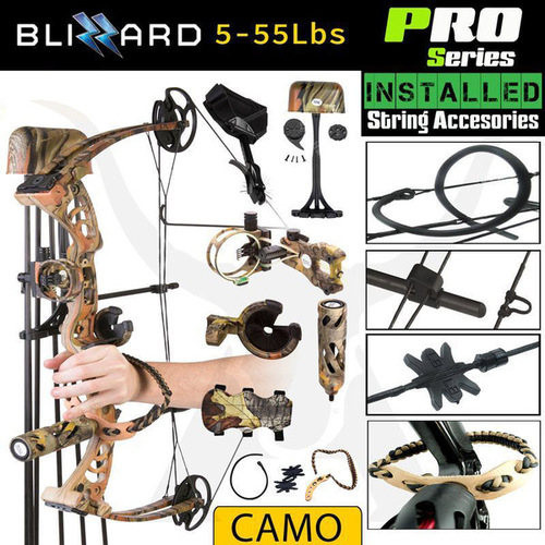 Apex Blizzard RTS  55lb Compound Bow Kit R/Handed Camo