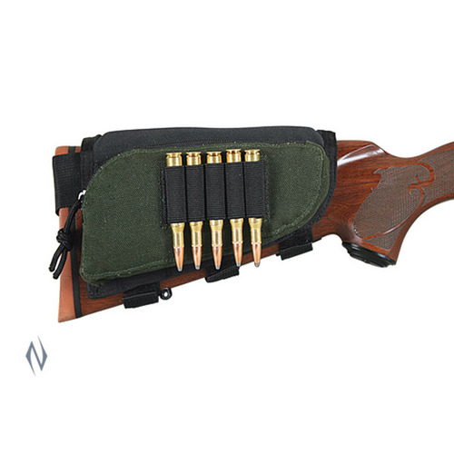 Allen Butt Stock Rifle Shell Holder Pouch w/Zip Pocket