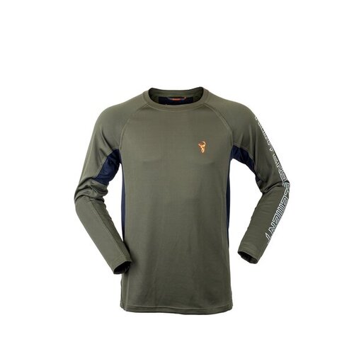 Hunters Element Eclipse Crew Long Sleeve Tee Forest Green