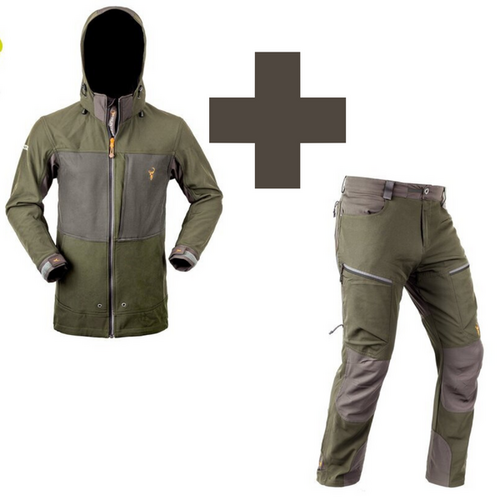 Hunters Element Legacy Jacket & Trousers Combo Set Forest Green