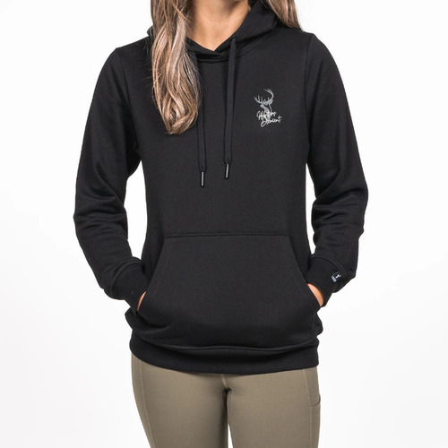 Hunters Element Signature Womens Mid Weight Hoodie Black