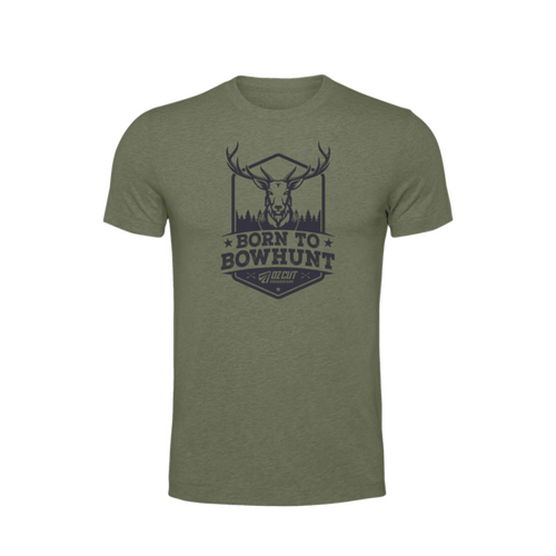 Ozcut Broadheads Born To Bowhunt Tee - Forest Green