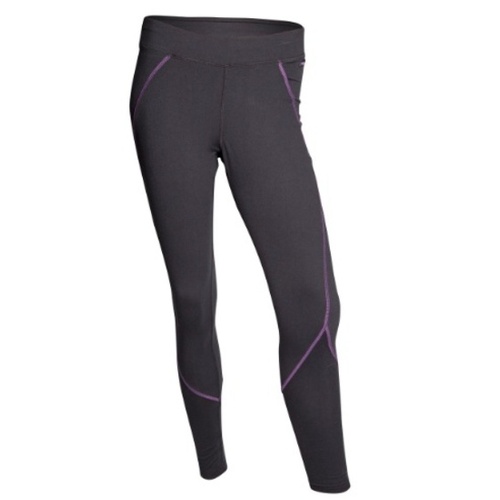 Ridgeline Wildcat Thermal Leggings Black with Pink Contrast Stitching
